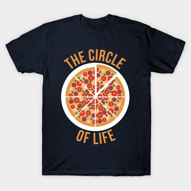 The Circle Of Life Pizza TShirt T-Shirt by RedYolk